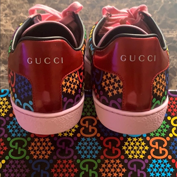Gucci GG Monogram Psychedelic Ace Limited Sneakers - Picture 10 of 13